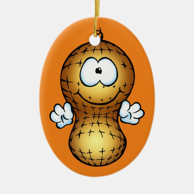 Mommy's Lil Peanut Ceramic Ornament (Front)