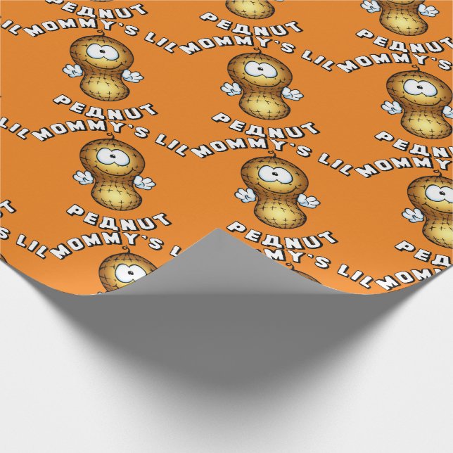 Mommy's Lil Peanut Wrapping Paper (Corner)