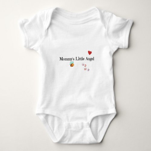 Mommys Little Angel Baby Jersey Bodysuit