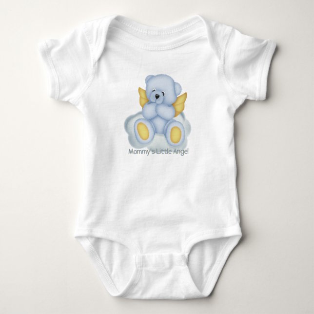 Mommy's Little Angel (blue) Infant Creeper (Front)