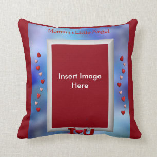 Mommy's Little Angel Throw Pillow