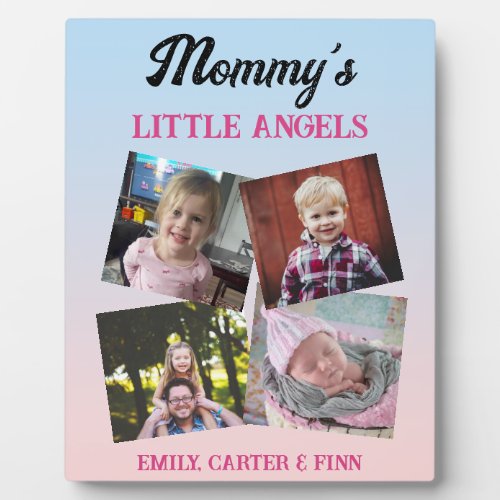 Mommys Little Angels  Photo Gift Plaque