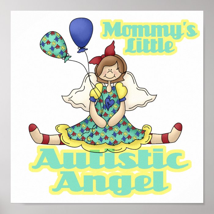 Mommys Little Autistic Angel Poster