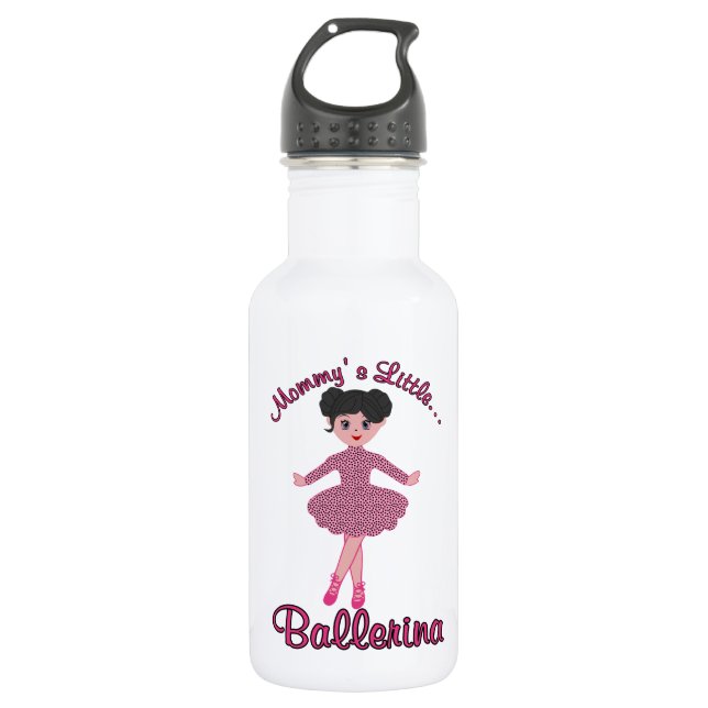 Mommys Little Ballerina Water Bottle (Front)