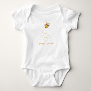 Mommy's Little Bee gender neutral Custom Name Baby Bodysuit