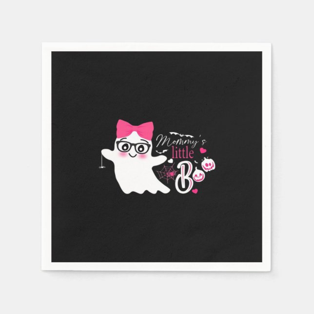 Mommys Little Boo Halloween Classic Design Napkins (Front)