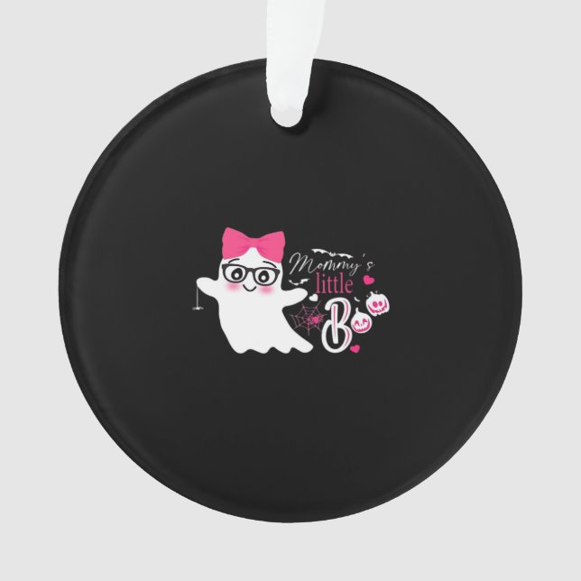 Mommys Little Boo Halloween Classic Design Ornament (Front)
