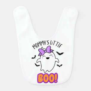 Mommy's Little Boo, mommy's girl, Cute Halloween  Baby Bib
