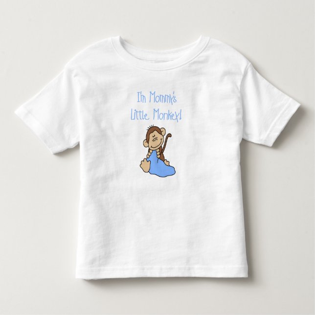 Mommy's Little Boy Monkey Toddler T-shirt (Front)