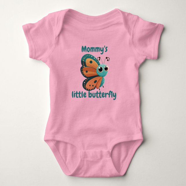 Mommy's little butterfly baby bodysuit (Front)