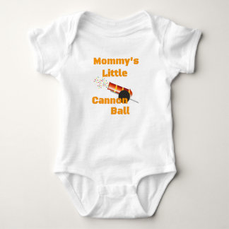 Mommy's Little Cannonball Baby Bodysuit