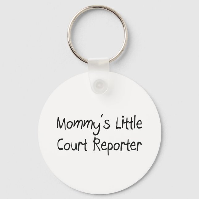 Mommys Little Court Reporter Keychain (Front)