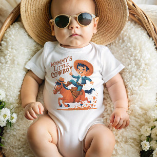 Mommy's Little Cowboy Baby Bodysuit