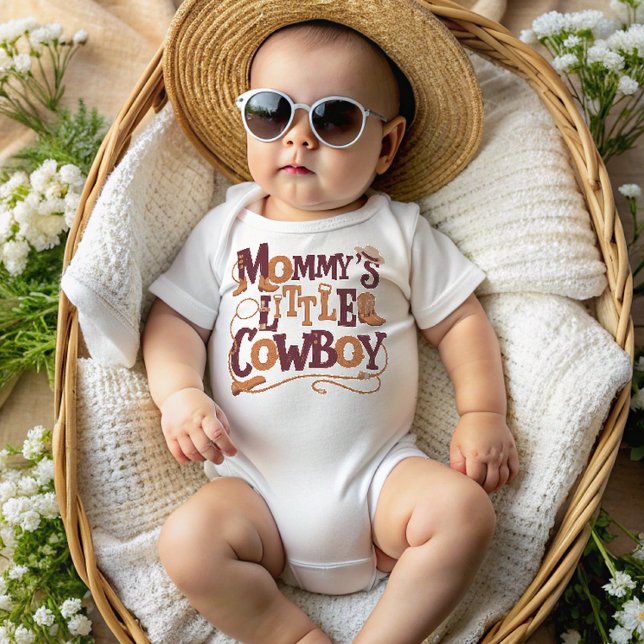 Mommy's Little Cowboy Baby Bodysuit (Creator Uploaded)