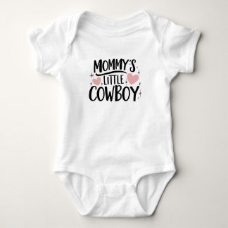 Mommy's little cowboy baby bodysuit