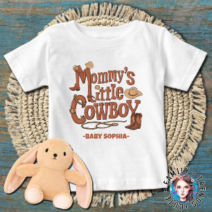 Mommy's Little Cowboy Baby T-Shirt