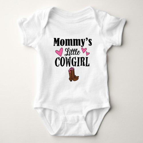 MOMMYS LITTLE COWGIRLBodysuit Baby Bodysuit