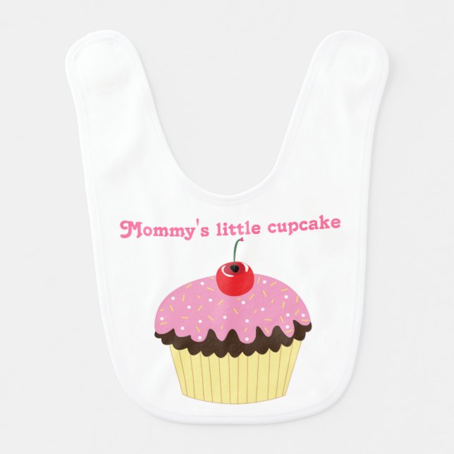 Mommy's little cupcake baby bib (Front)