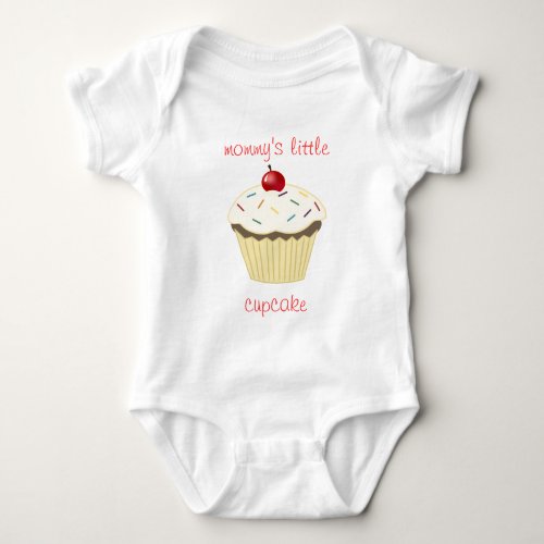 Mommys Little Cupcake Baby Shirt