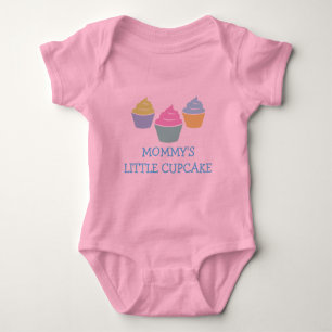 Mommys little cupcake cute one piece baby jumpsuit baby bodysuit