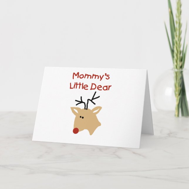 Mommy's Little Dear Tshirts and Gifts Holiday Card (Front)