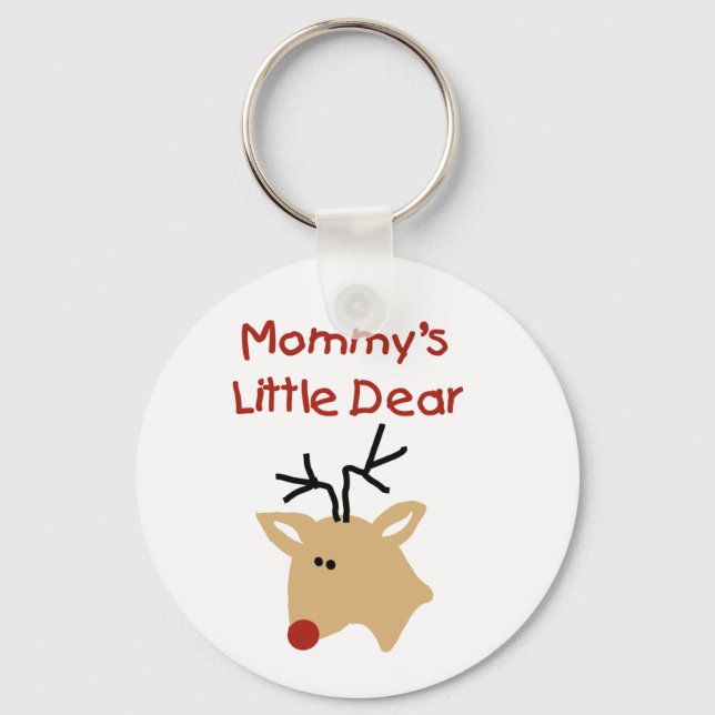 Mommy's Little Dear Tshirts and Gifts Keychain (Front)