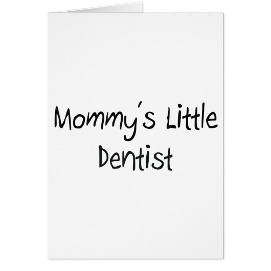 Mommys Little Dentist Cards (Front)
