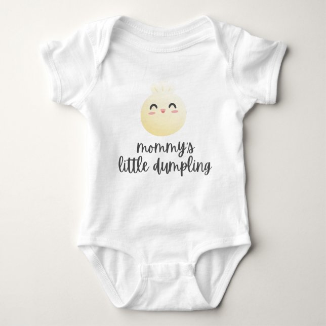 Mommy's little dumpling baby bodysuit (Front)