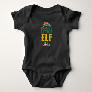 "Mommy's Little Elf" Christmas Holiday Baby Bodysuit