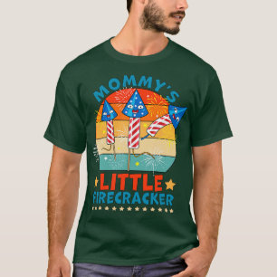 Mommys Little Firecracker 4th of July T-Shirt