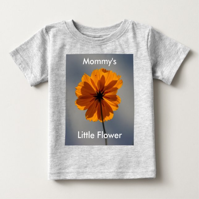 Mommy's Little Flower Baby Suit Dress Baby T-Shirt (Front)