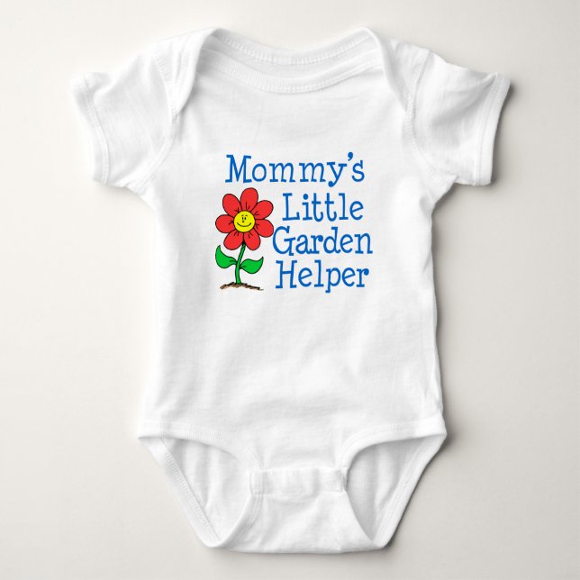 Mommy's Little Garden Helper Baby Bodysuit (Front)