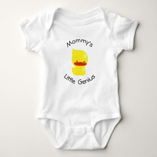 Mommys Little Genius Super Cute Ducky Baby Body Baby Bodysuit