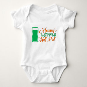 Mommy's Little Half Pint St. Patrick's Day Baby Bodysuit