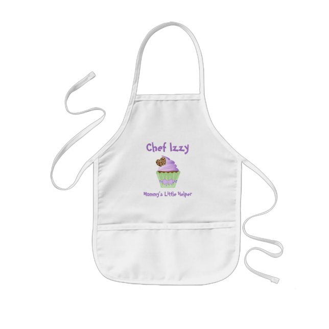 Mommy's Little Helper Cupcake Baking Kids' Apron (Front)