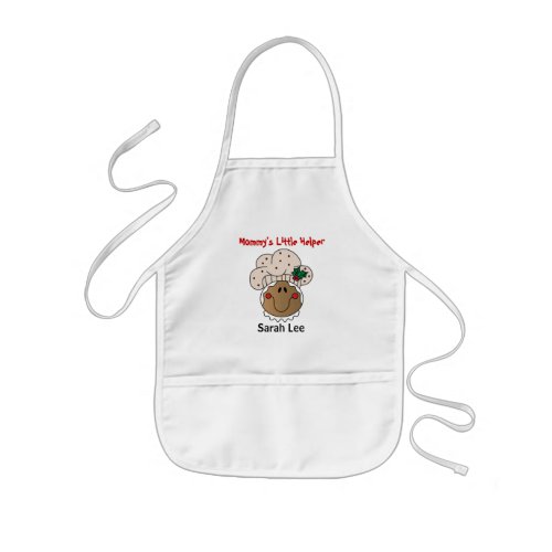 Mommys Little Helper  Retro Gingerbread Kids Apron