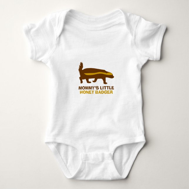 Mommy's Little Honey Badger Baby Bodysuit (Front)