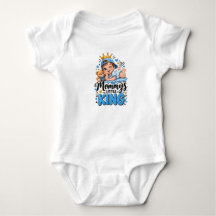 Mommy's Little King Cute Baby Boy Crown Teddy Bear