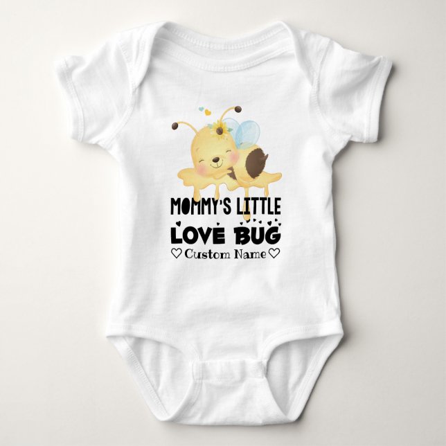 Mommy's Little Love Bug Baby Bodysuit (Front)