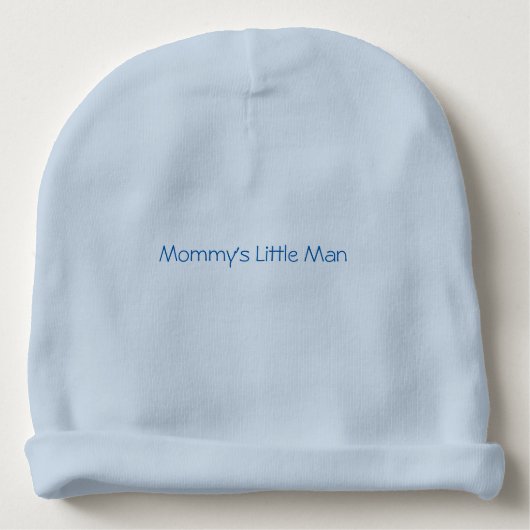 Mommy's Little Man Baby Beanie (Front)