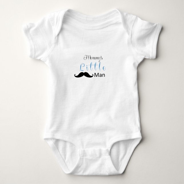 Mommy's Little Man Baby Bodysuit (Front)