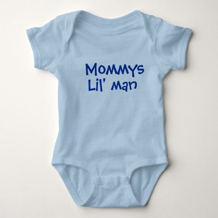 Mommys Little Man Baby Bodysuit