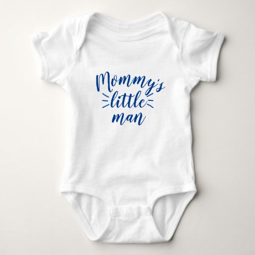 MOMMYS LITTLE MAN one_piece Baby Bodysuit