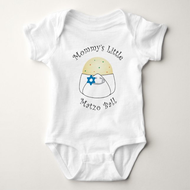 Mommy's Little Matzo Onsie Baby Bodysuit (Front)