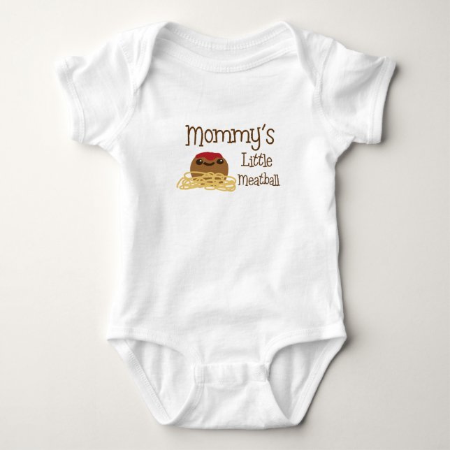 Mommy's Little Meatball Baby Bodysuit (Front)