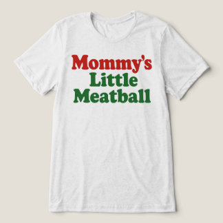 Mommys Little Meatball Funny Italian Retro Tri-Blend Shirt