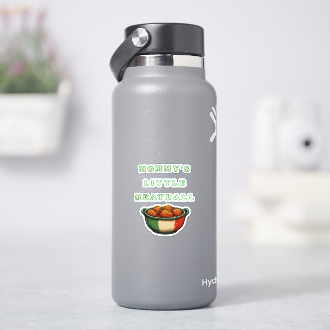 Mommy's Little Meatball Funny Sticker (HydroFlask)