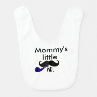 mommys little mister baby bib
