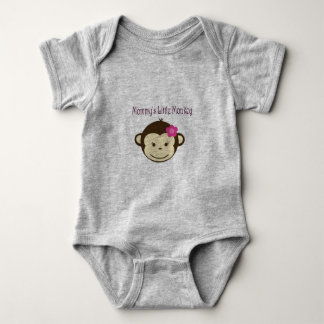 Mommy's Little Monkey Baby Jersey Baby Bodysuit
