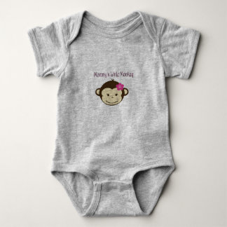 Mommy's Little Monkey Baby Jersey Bodysuit